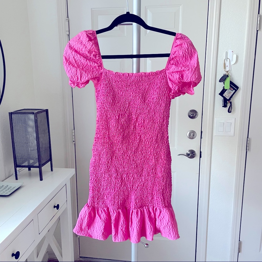 Zara Ruffled Mini Dress - Picture 2 of 5